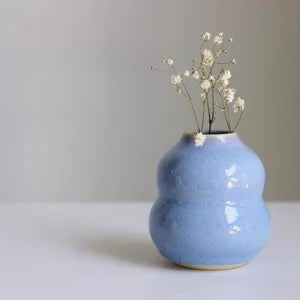 Periwinkle Blue Ceramic Bud Vase | Handmade Vase