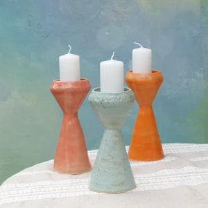 Ceramic candle holder, modern handcrafted candleholder