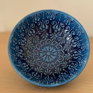 Turkish Ceramic Bowls, Blue Ceramic Bowl