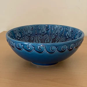 Turkish Ceramic Bowls, Blue Ceramic Bowl