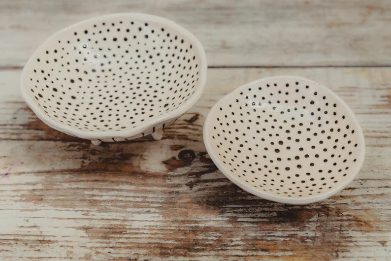 Handmade ceramic bowls, storage bowl