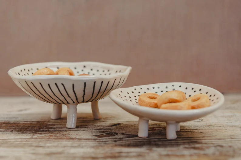 Handmade ceramic bowls, storage bowl