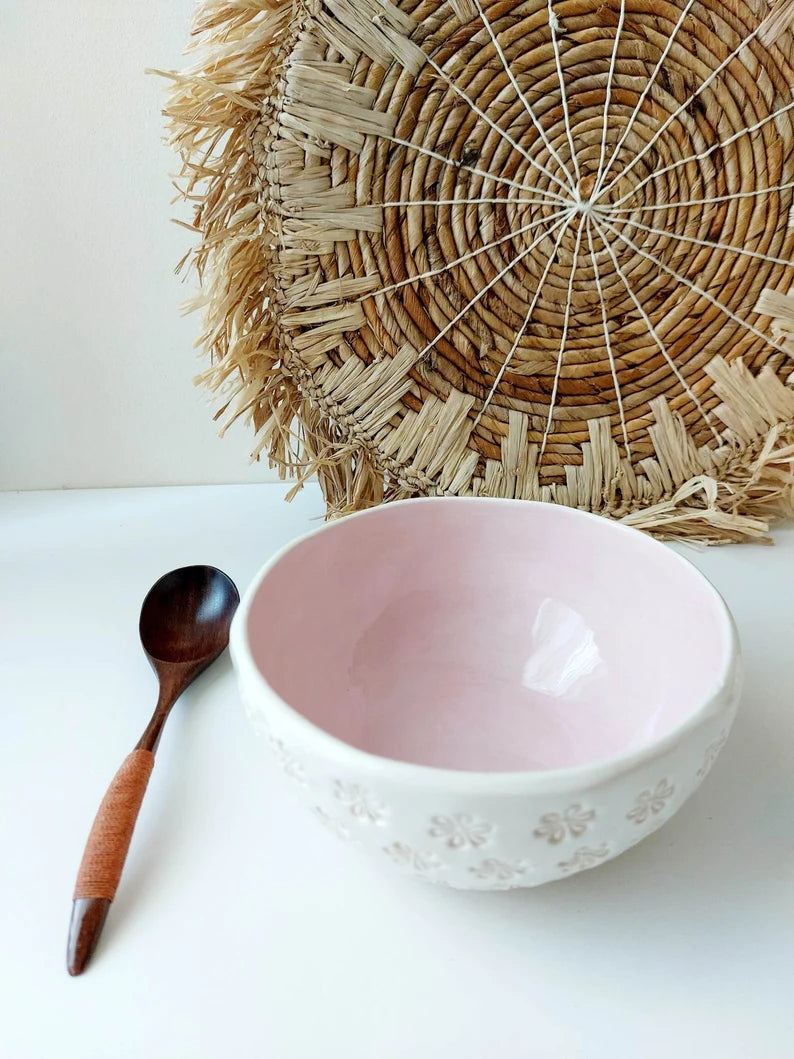 Handbuilt ceramic bowl, Pottery bowls