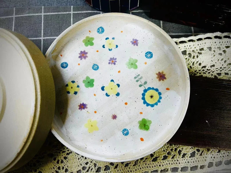 Hand-Painted Ceramic Plate