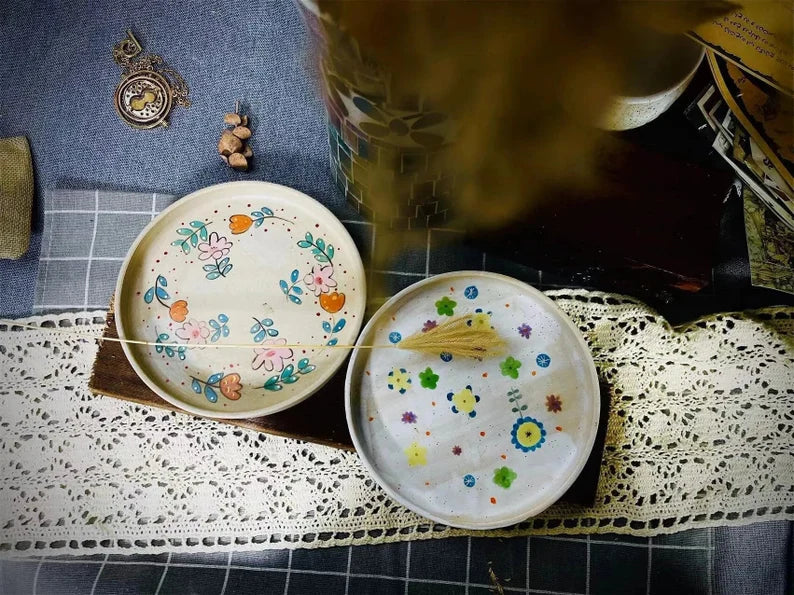 Hand-Painted Ceramic Plate