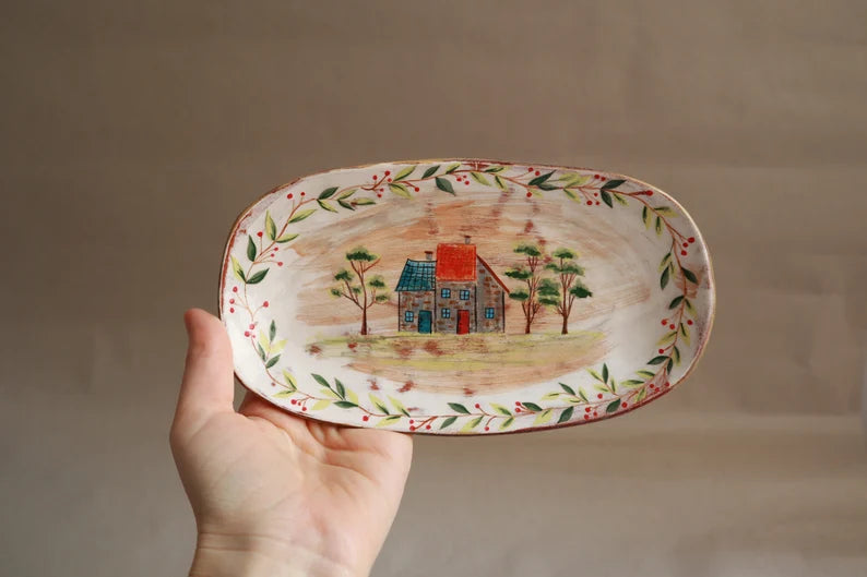 Ceramic handmade plate