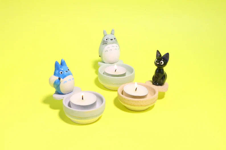 Kawaii Anime Character Ceramic Candle Holder