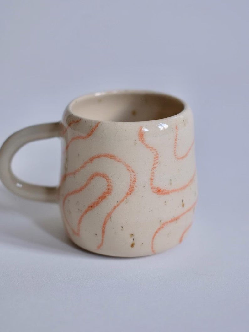 Psychedelic Smooth Curved Lines Mug