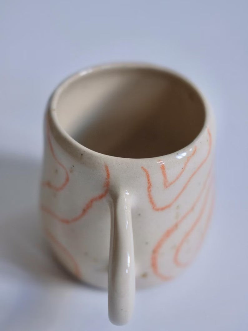 Psychedelic Smooth Curved Lines Mug