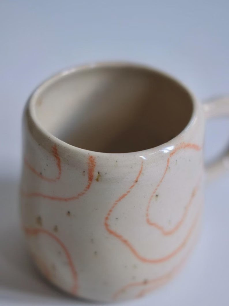 Psychedelic Smooth Curved Lines Mug