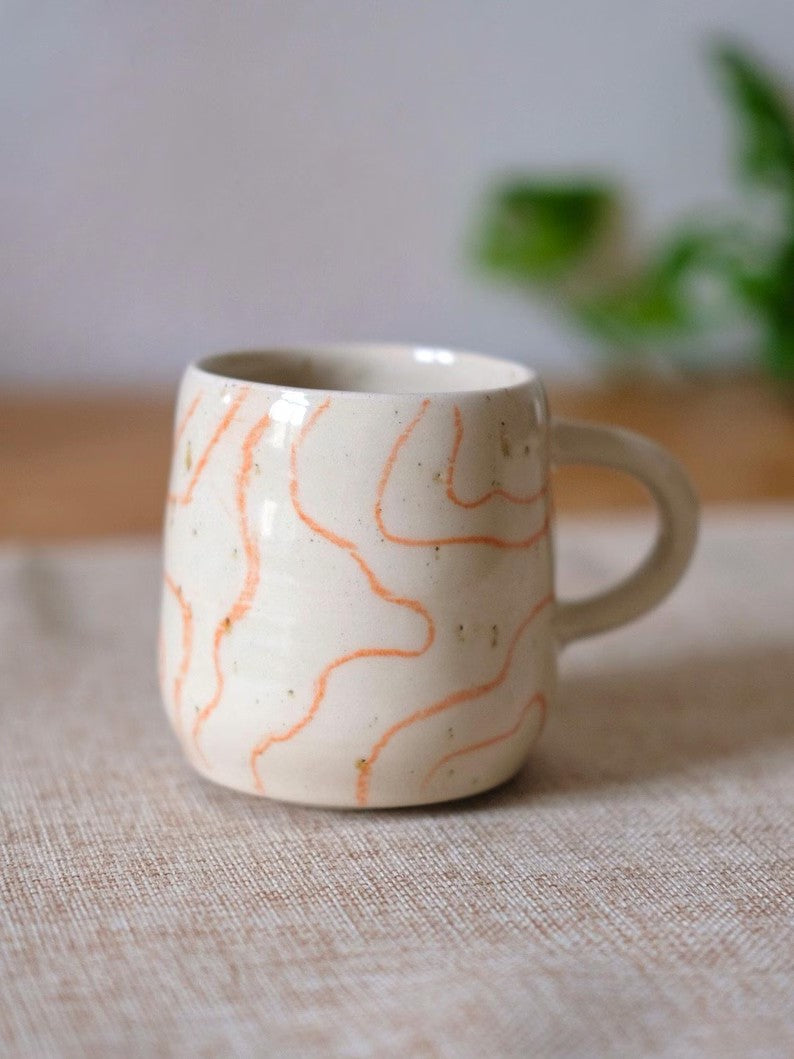 Psychedelic Smooth Curved Lines Mug